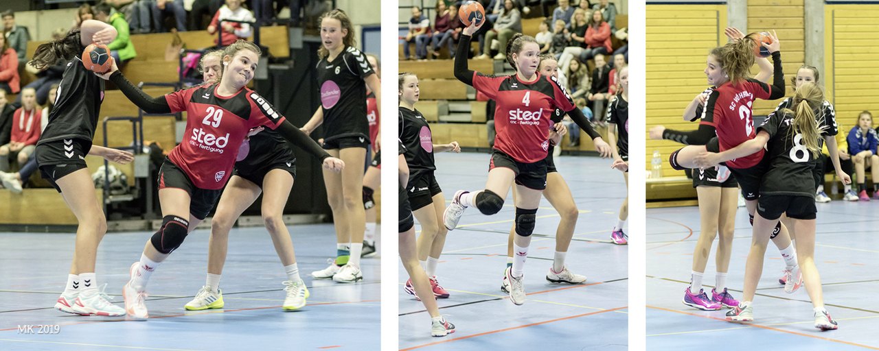 Spielszenen wC-Jugend gegen Allach