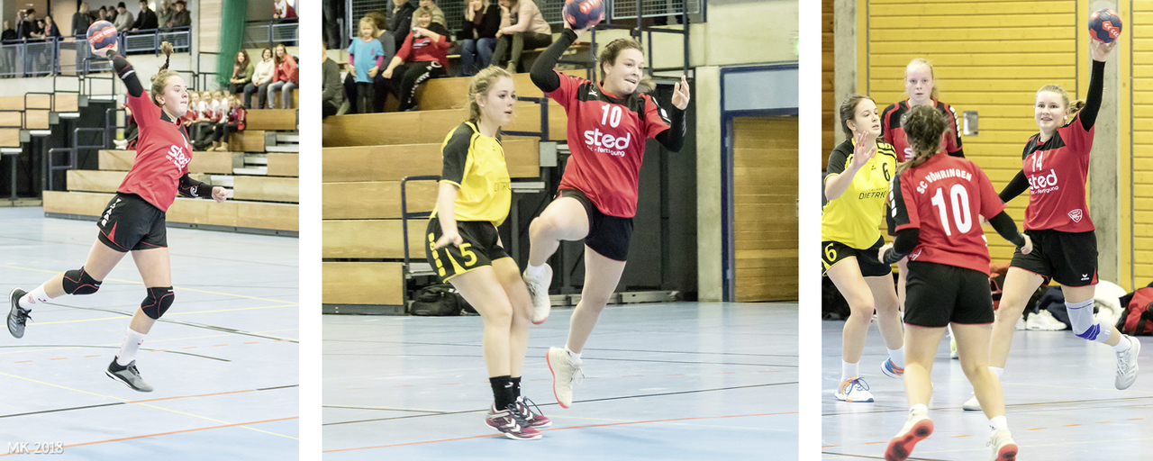 Spielszenen wB-Jugend gegen Ottobeuren