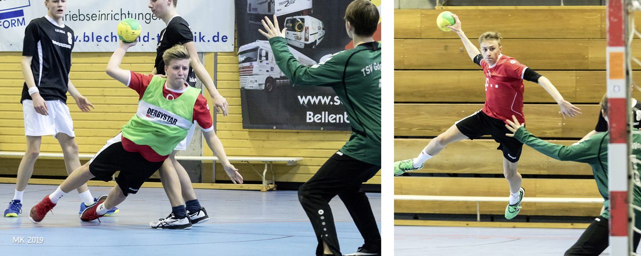 Spielszenen mB-Jugend gegen Göggingen