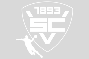 SCV-Handball-Logo weiß auf grau