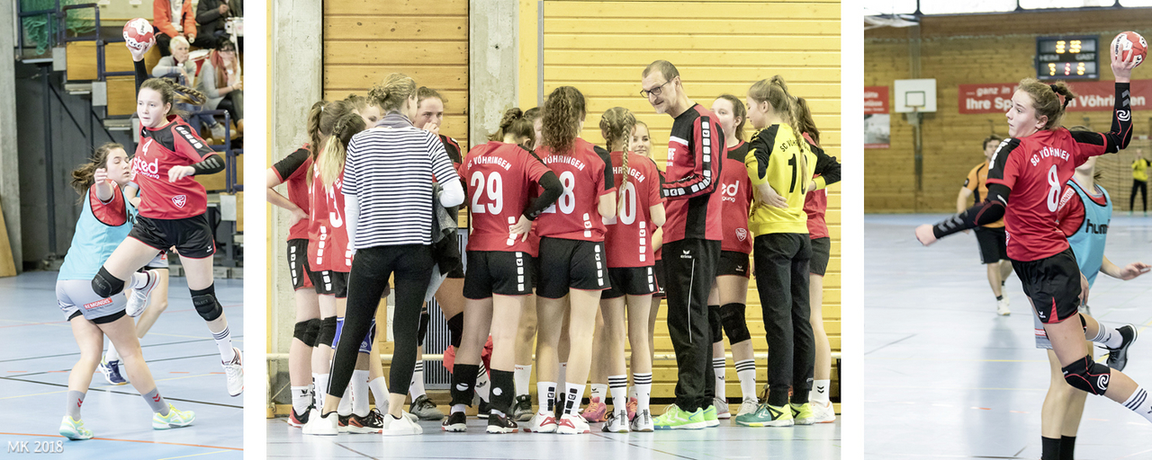 Spielszenen wC-Jugend gegen Gilching