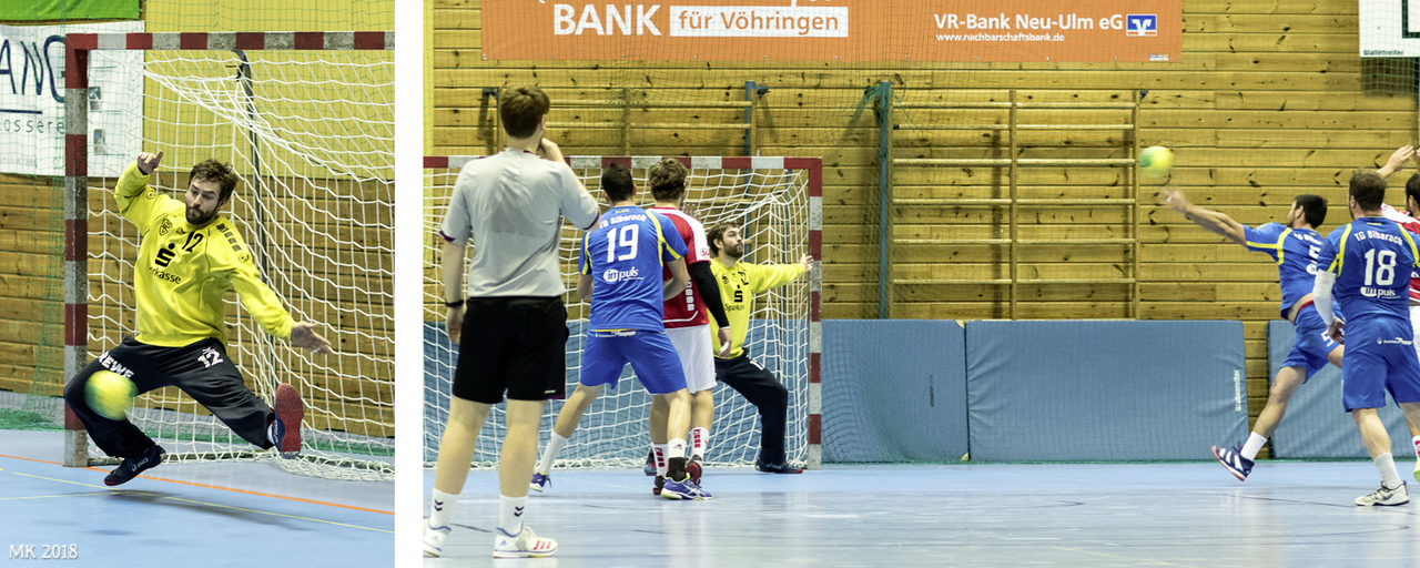 Spielszenen M1 gegen Biberach