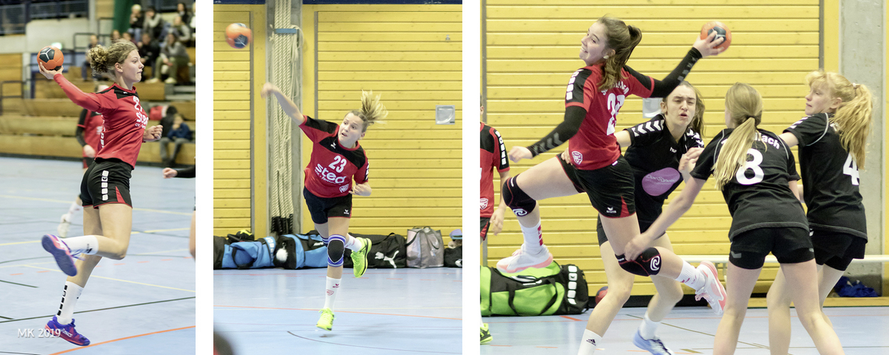 Spielszenen wC-Jugend gegen Allach