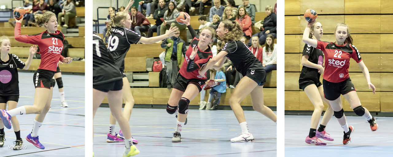 Spielszenen wC-Jugend gegen Allach