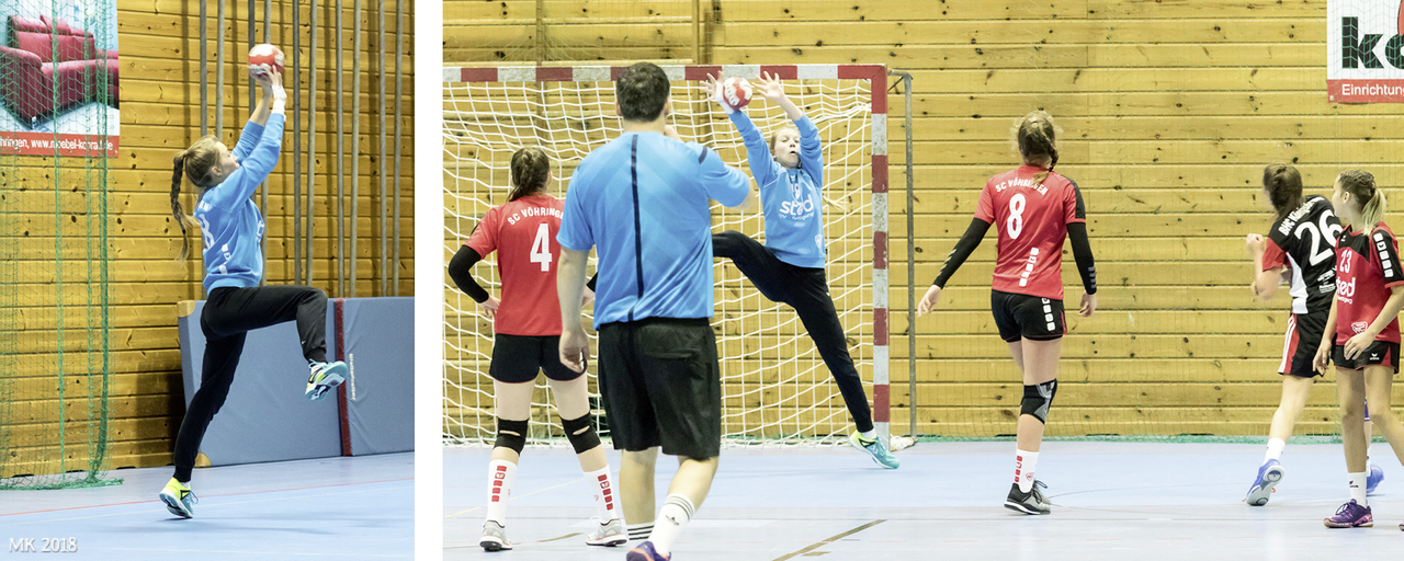 Spielszenen wC-Jugend gegen Königsbrunn