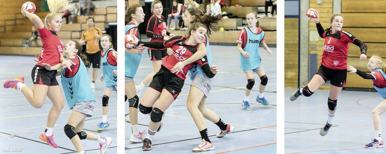 Spielszenen wC-Jugend gegen Gilching