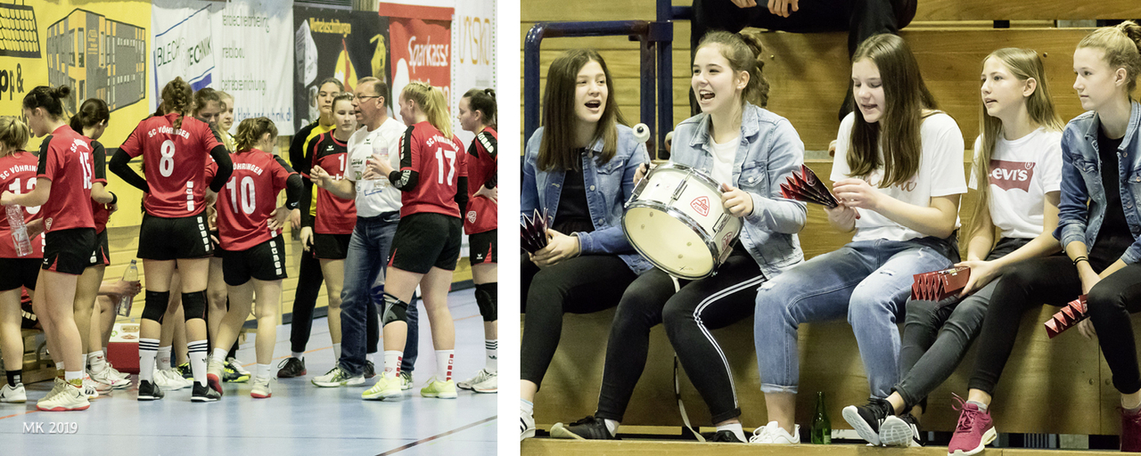 Spielszenen wB-Jugend gegen Ludwigsfeld